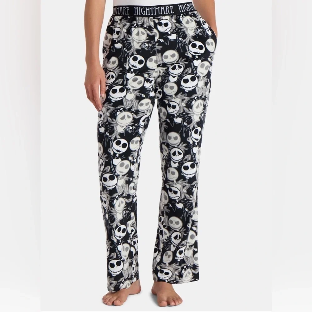 Nightmare Before Christmas Women’s Velour Sleep Pants - Picture 2 of 7